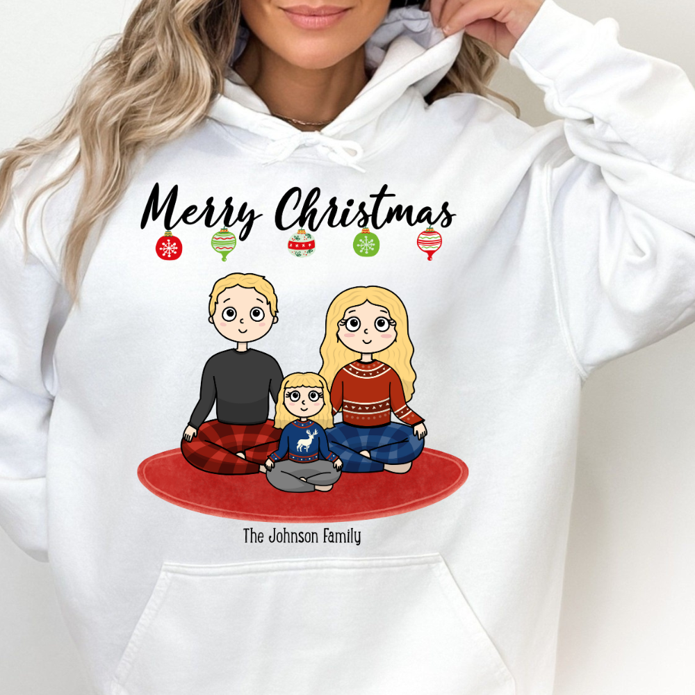 Merry Chirtsmas Family - Personalized Hoodie - Gift For Family, Christmas Gift