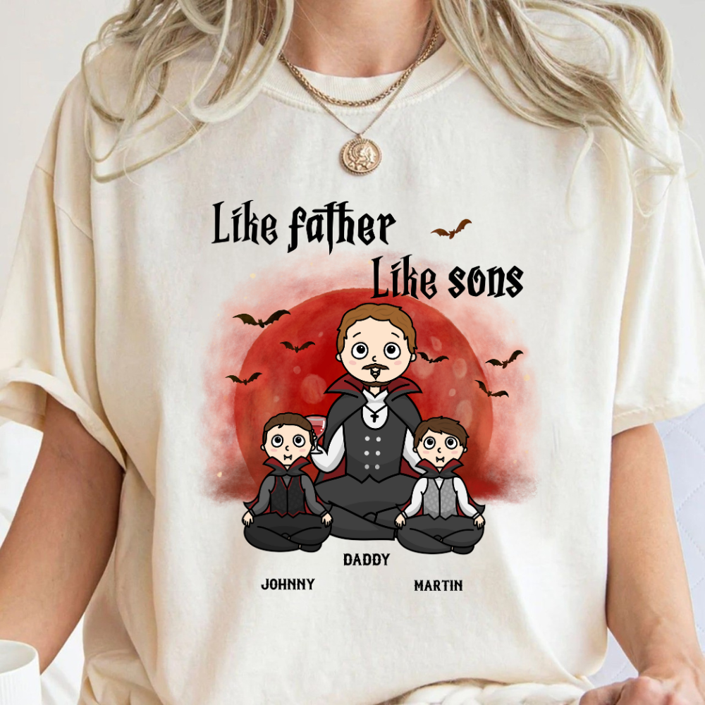 Like Father Like Son Halloween - Personalized Shirt - Gift For Father, Halloween Party