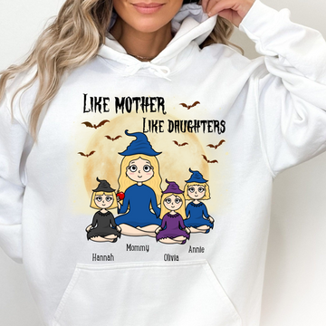 Like Mother Like Daughter Halloween - Personalized Hoodie - Gift For Mother, Halloween Party