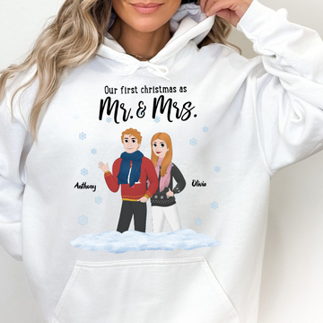 Christmas Is Better With You - Personalized Hoodie - Christmas Gift For Couple