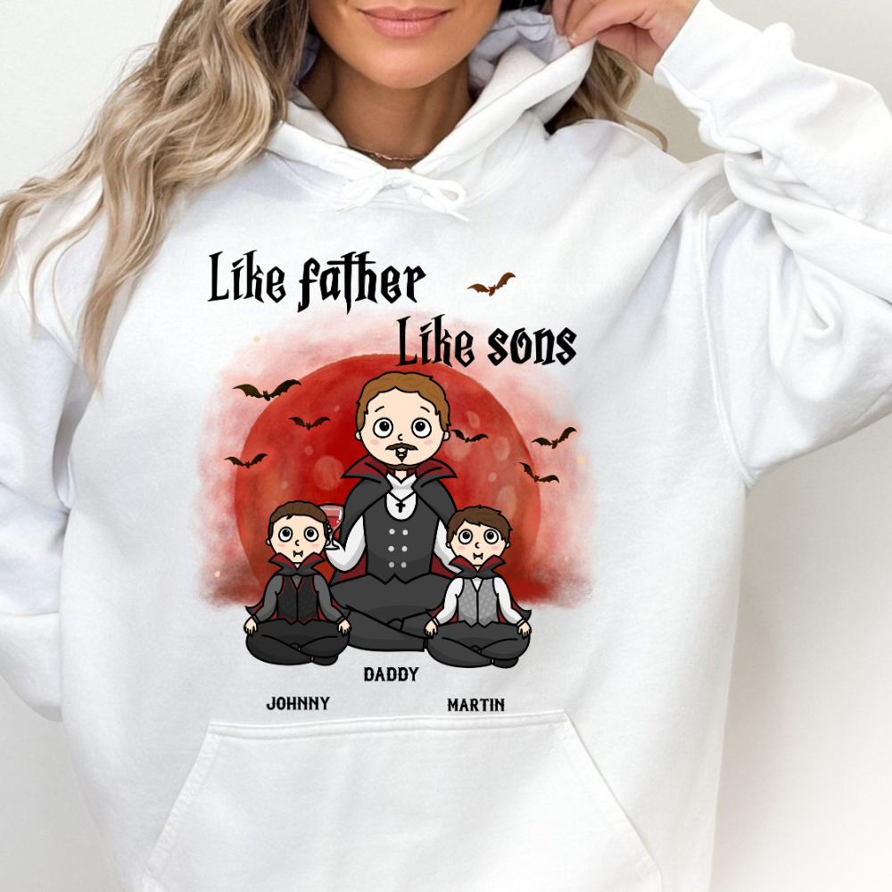 Like Father Like Son Halloween - Personalized Hoodie - Gift For Father, Halloween Party