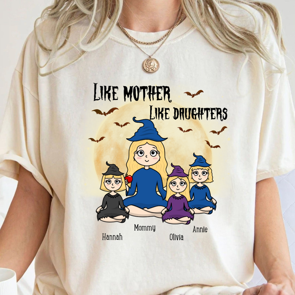 Like Mother Like Daughter Halloween - Personalized Shirt - Gift For Mother, Halloween Party