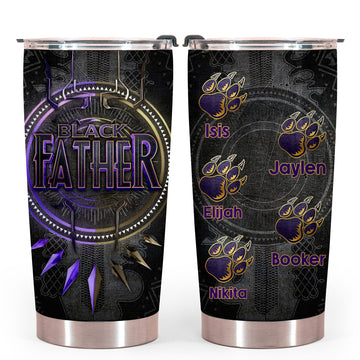 Panther Black Father Personalized Tumbler Gift For Father