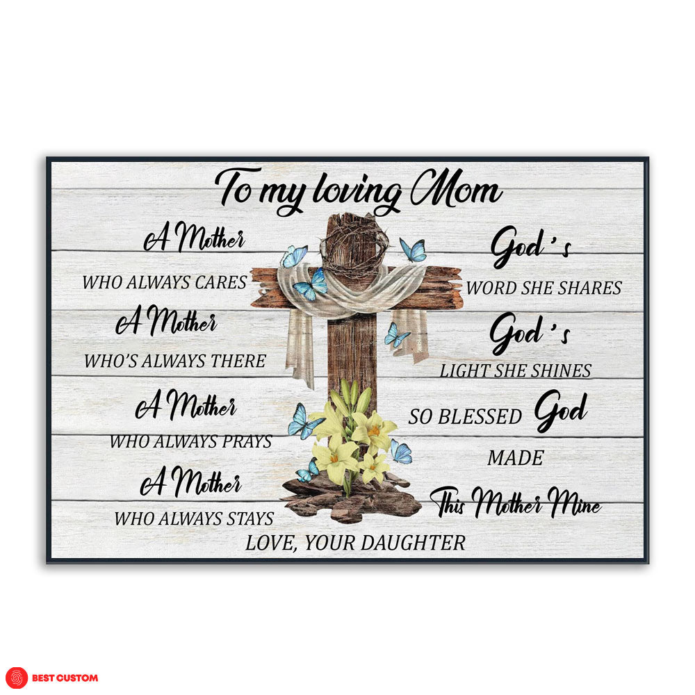 God's Word Mom Shares Personalized Canvas Gift For Mom