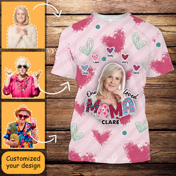 Personalized 3D All Over Print Shirt Online - One Loved Mama - Best Personalized Gifts For Mother's Day