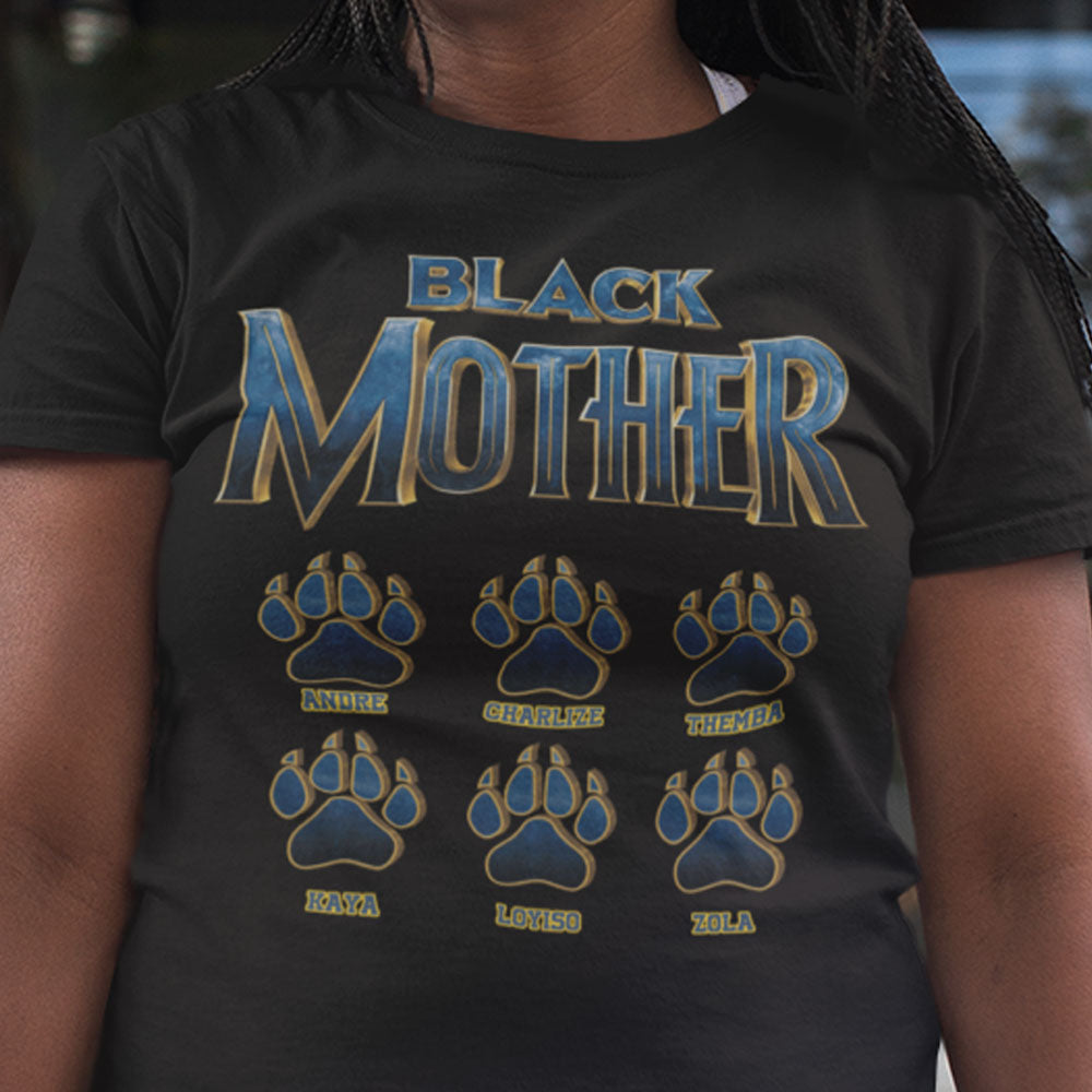 Black Mother Panther Personalized Apparel Gift For Mom