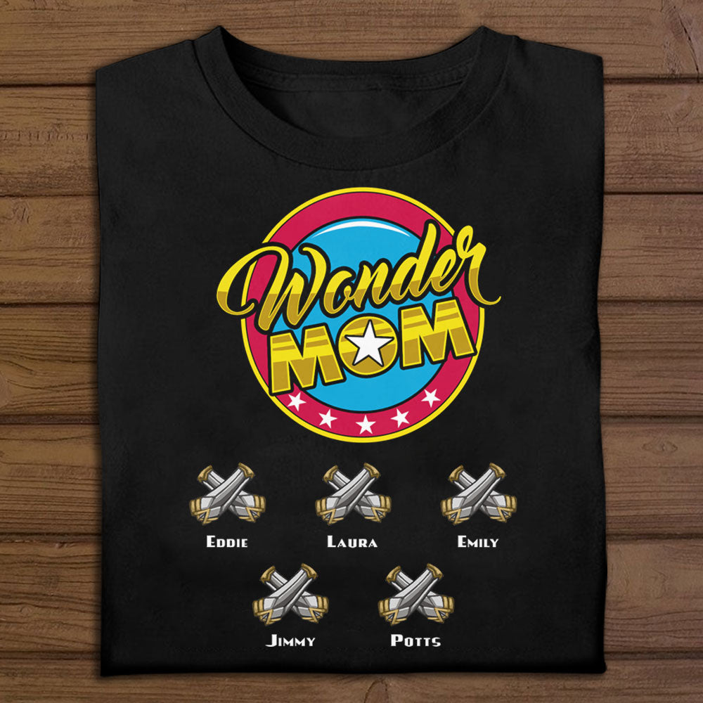 Wonder Mom Personalized Apparel Gift For Mom