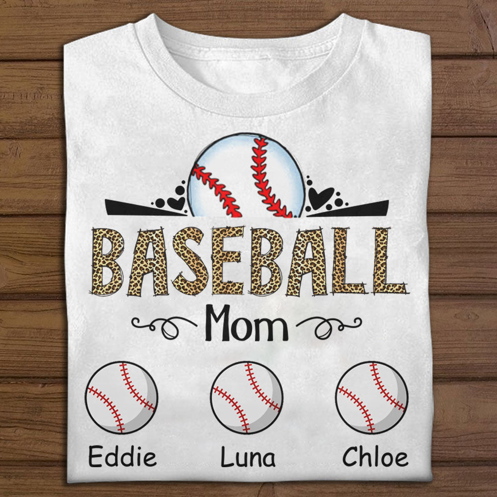 Baseball Mama Custom Name Apparel Gift For Mom