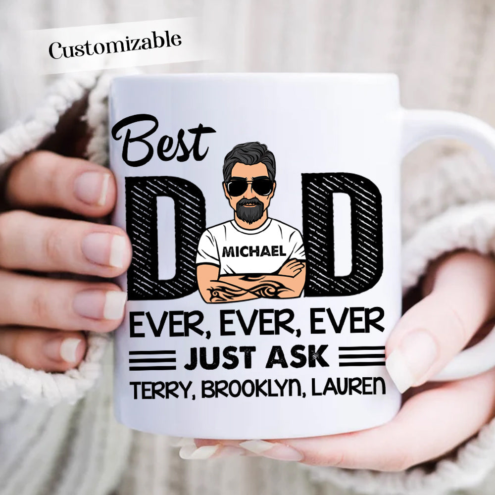 Best Dad Ever Personalized Mug Gift For Father