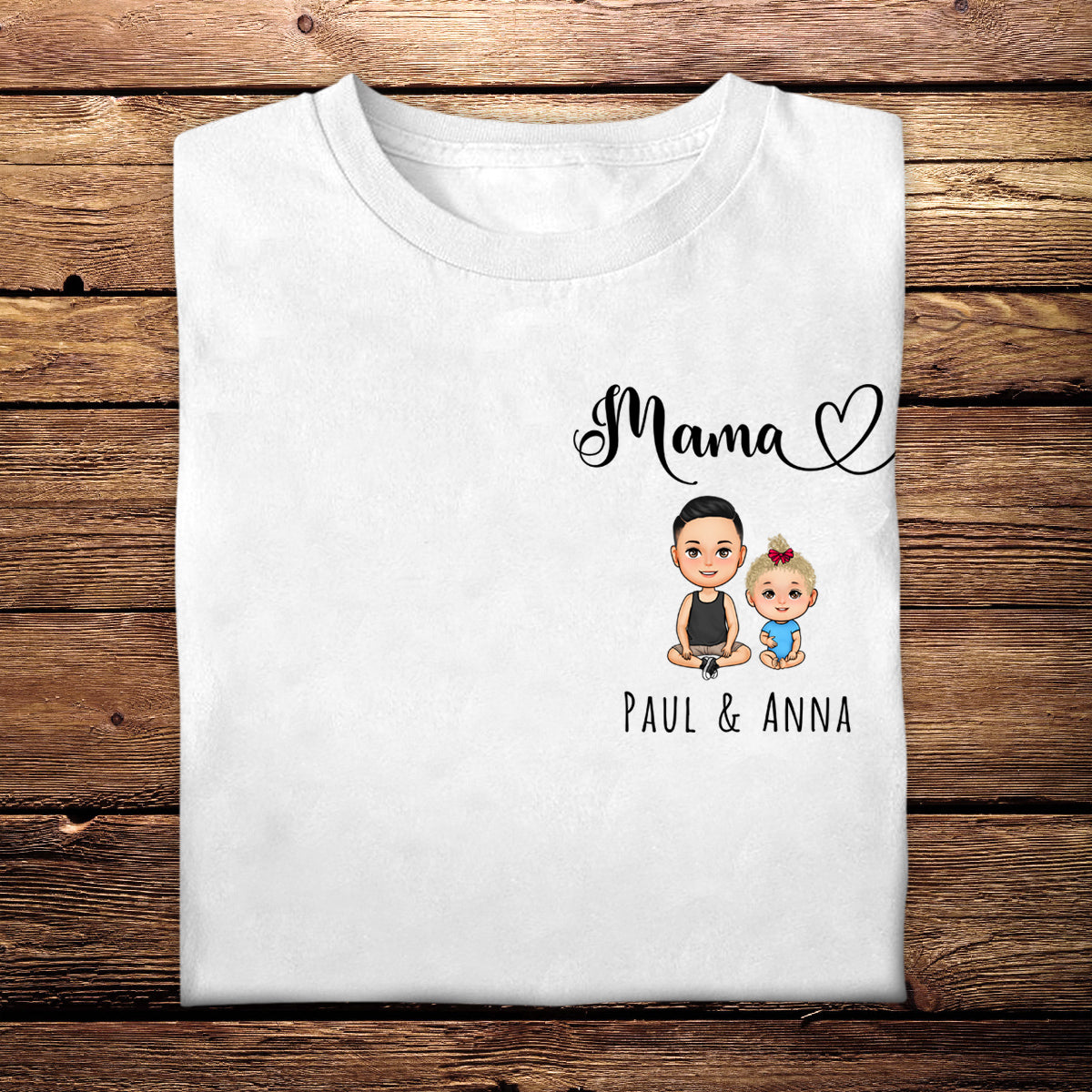 Mommy With Kids - Personalized Apparel - Gift For Mum, Mommy, Mother's Day