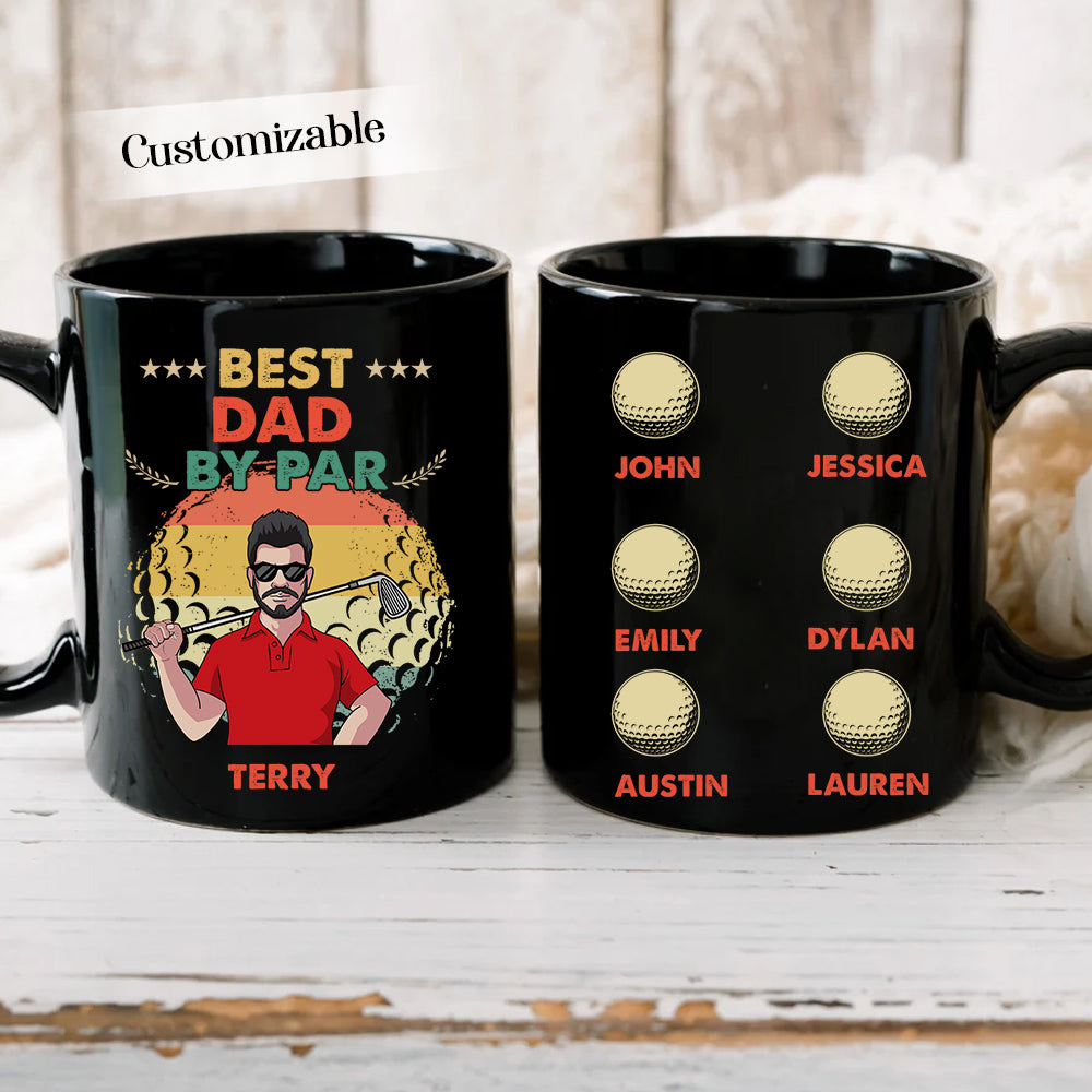 Best Dad By Par Personalized Mug Gift For Father