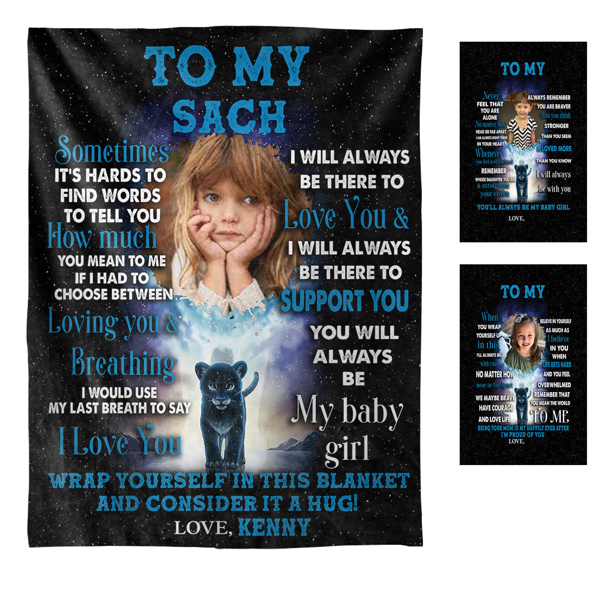 I Pray That You Are Safe And Happy - Personalized Photo Blanket - Gift For Daughter