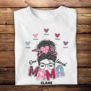 One Loved Mama Personalized Apparel Gift For Mom