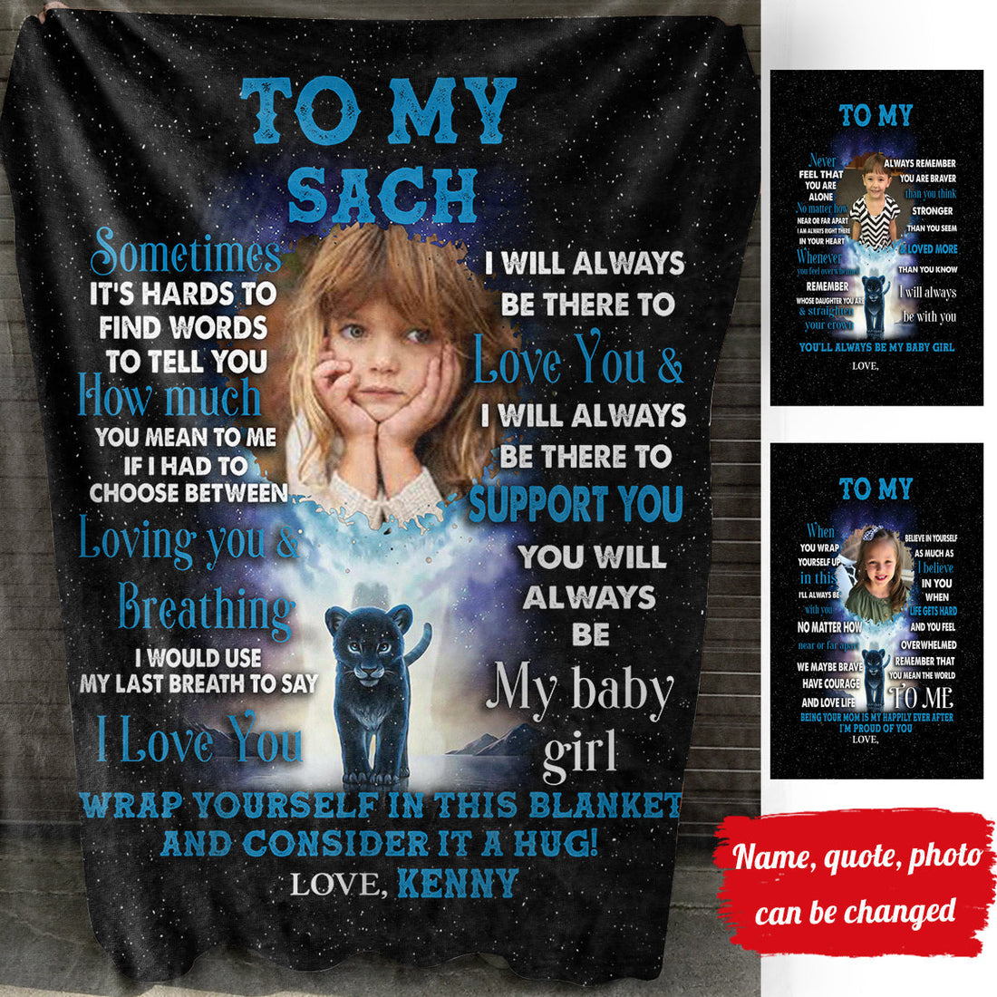 I Pray That You Are Safe And Happy - Personalized Photo Blanket - Gift For Daughter