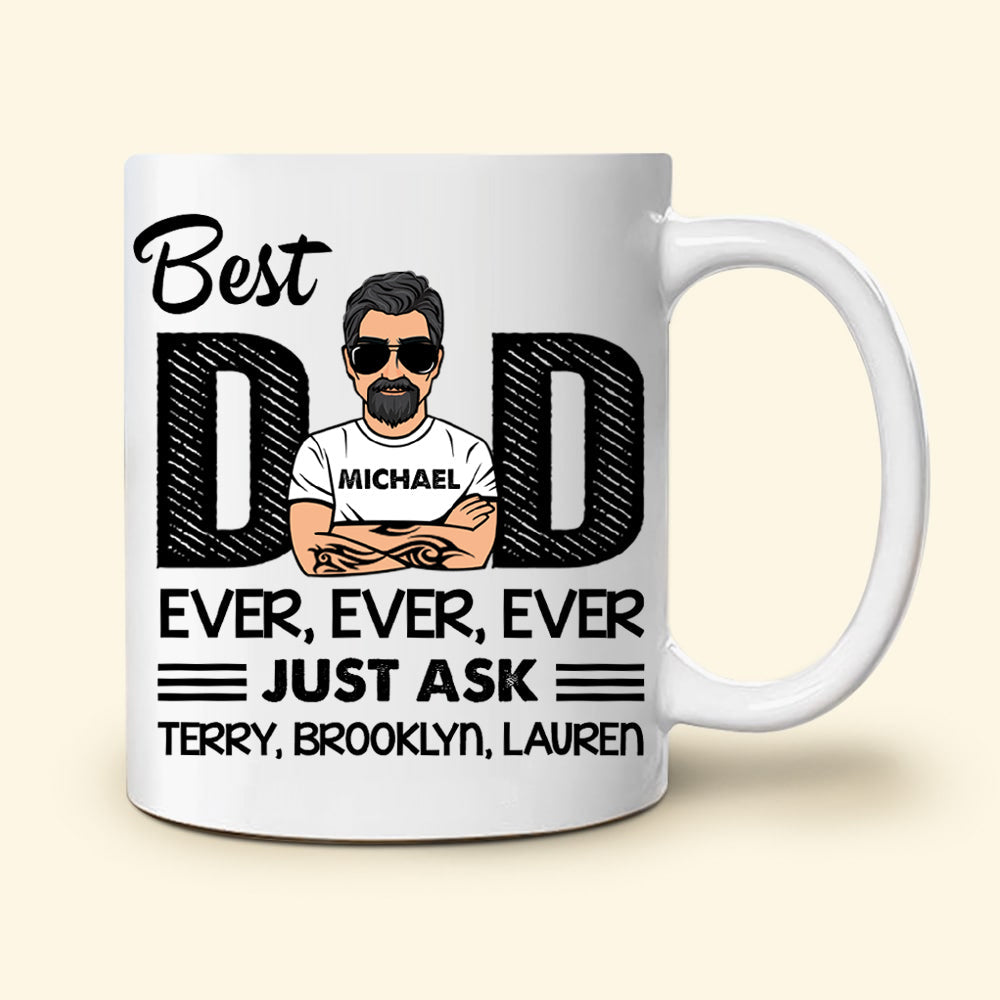 Best Dad Ever Personalized Mug Gift For Father