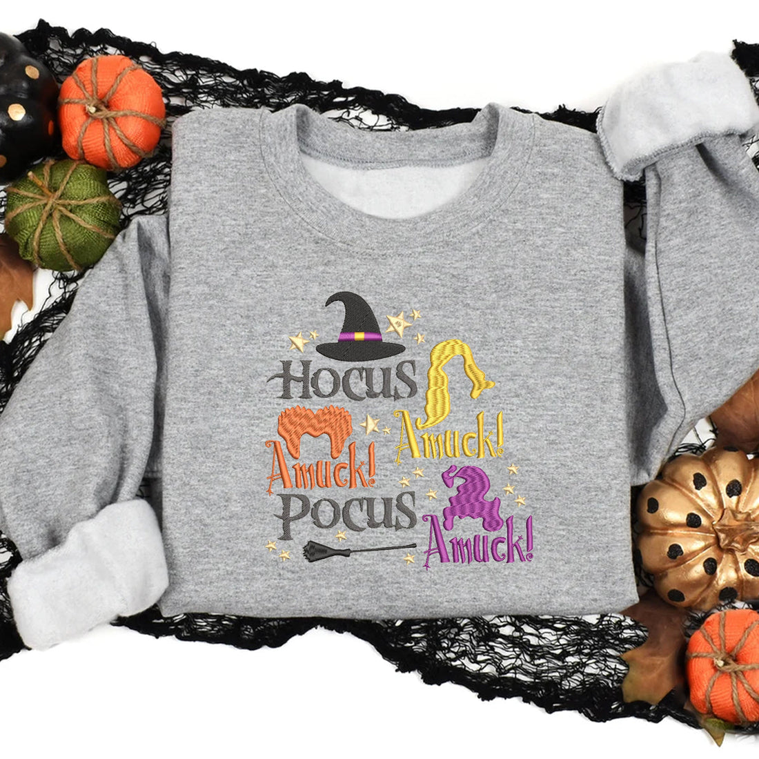 Hocus Pocus Amuck - Embroidered Shirt - Gift For Friends, Family, Halloween