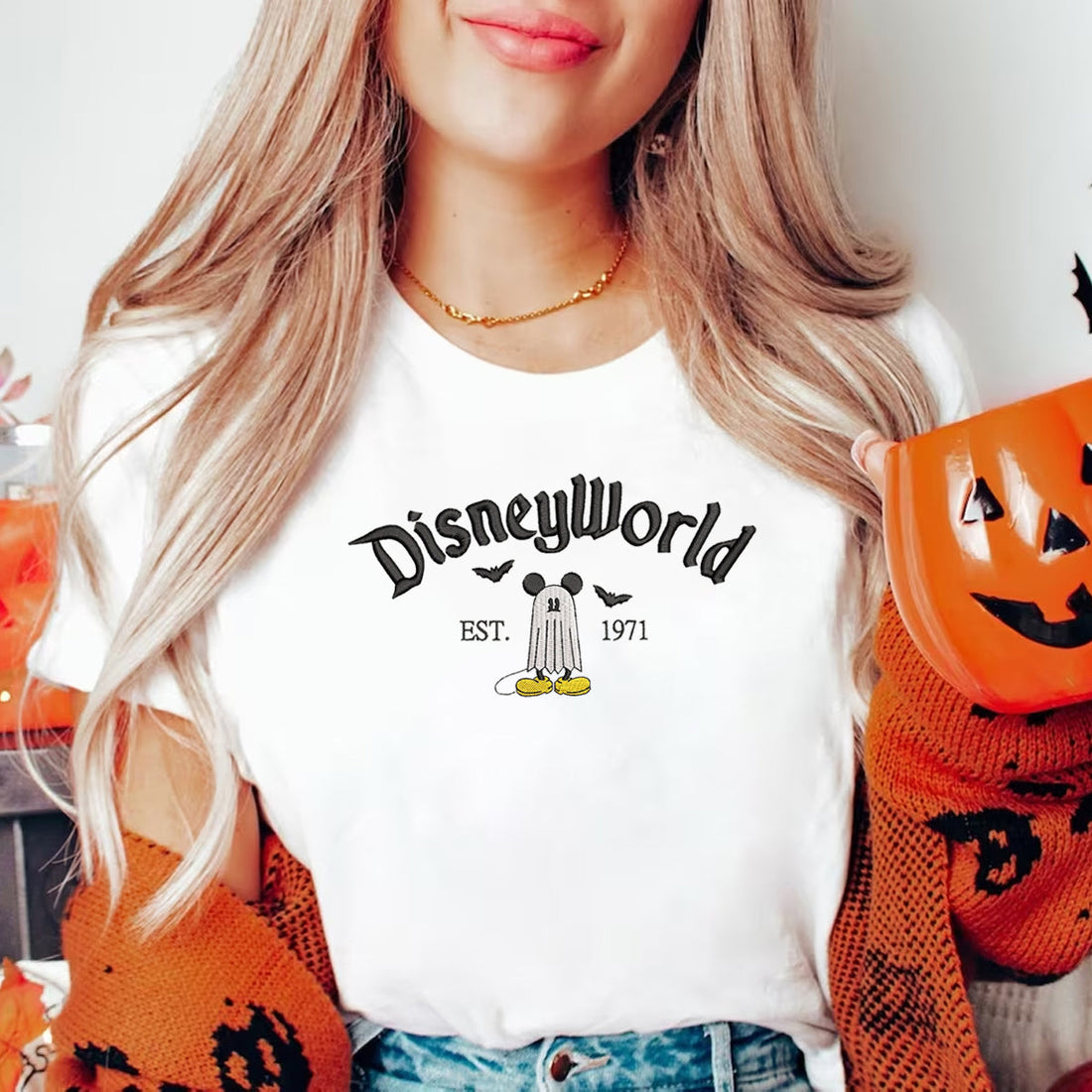 Spooky Mouse - Embroidered Shirt - Gift For Friends, Family, Halloween