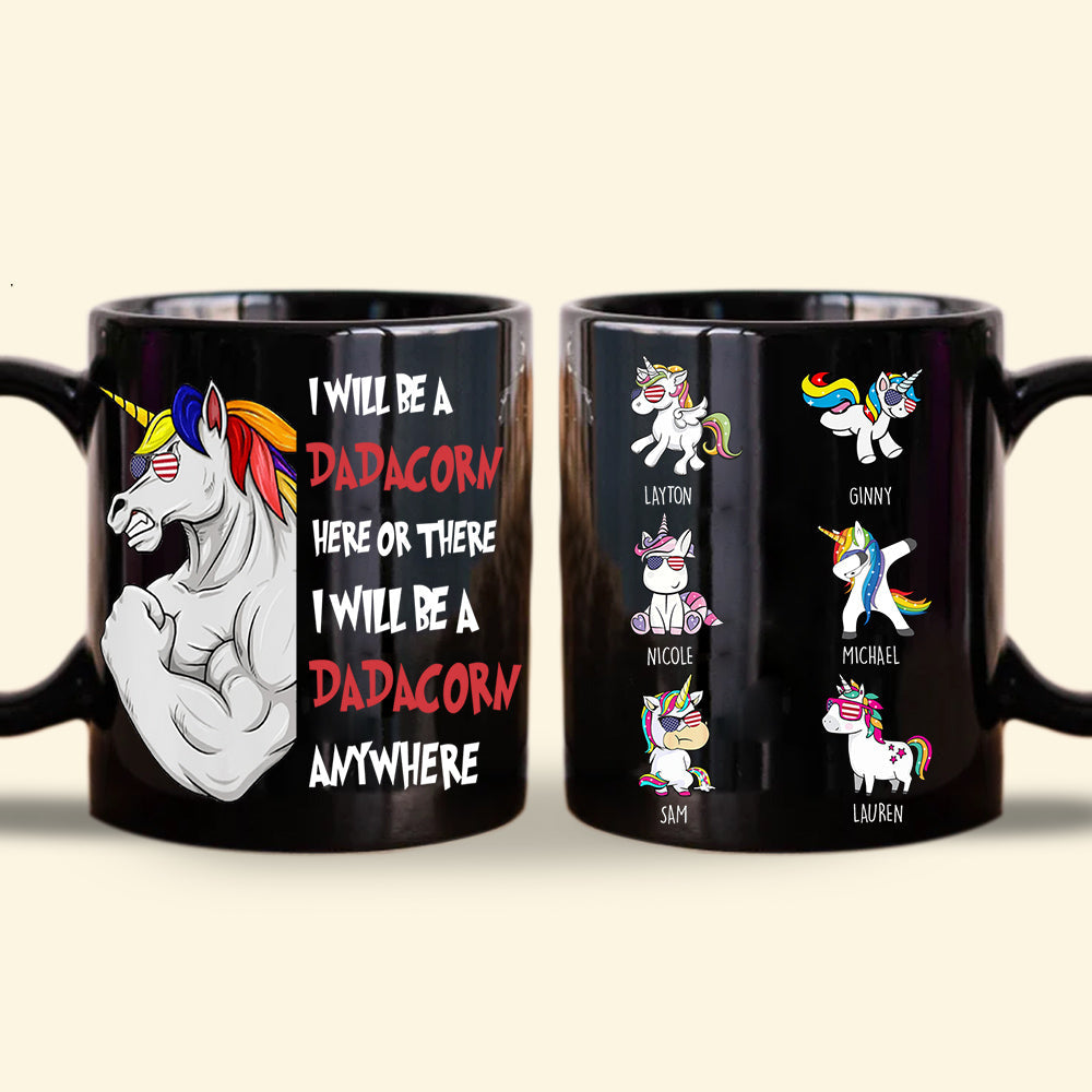 I Will Be A Dadacorn Personalized Mug Gift For Father