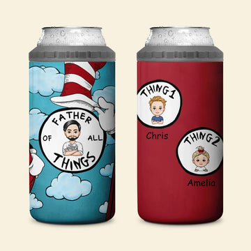 Father Of All Things V2 - Personalized Can Cooler Tumbler - Gift For Father