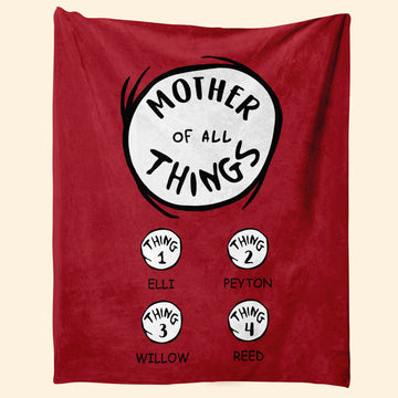 Mother Of All Things - Personalized Blanket - Mother's Day, Birthday Gift For Mother, Grandma