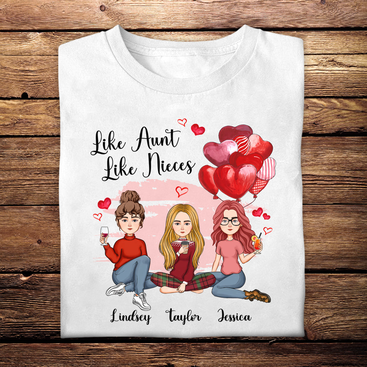 Like Aunt Like Niece - Personalized Apparel - Loving, Birthday, Gift For Aunt