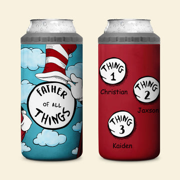 Father Of All Things - Personalized Can Cooler Tumbler - Gift For Father