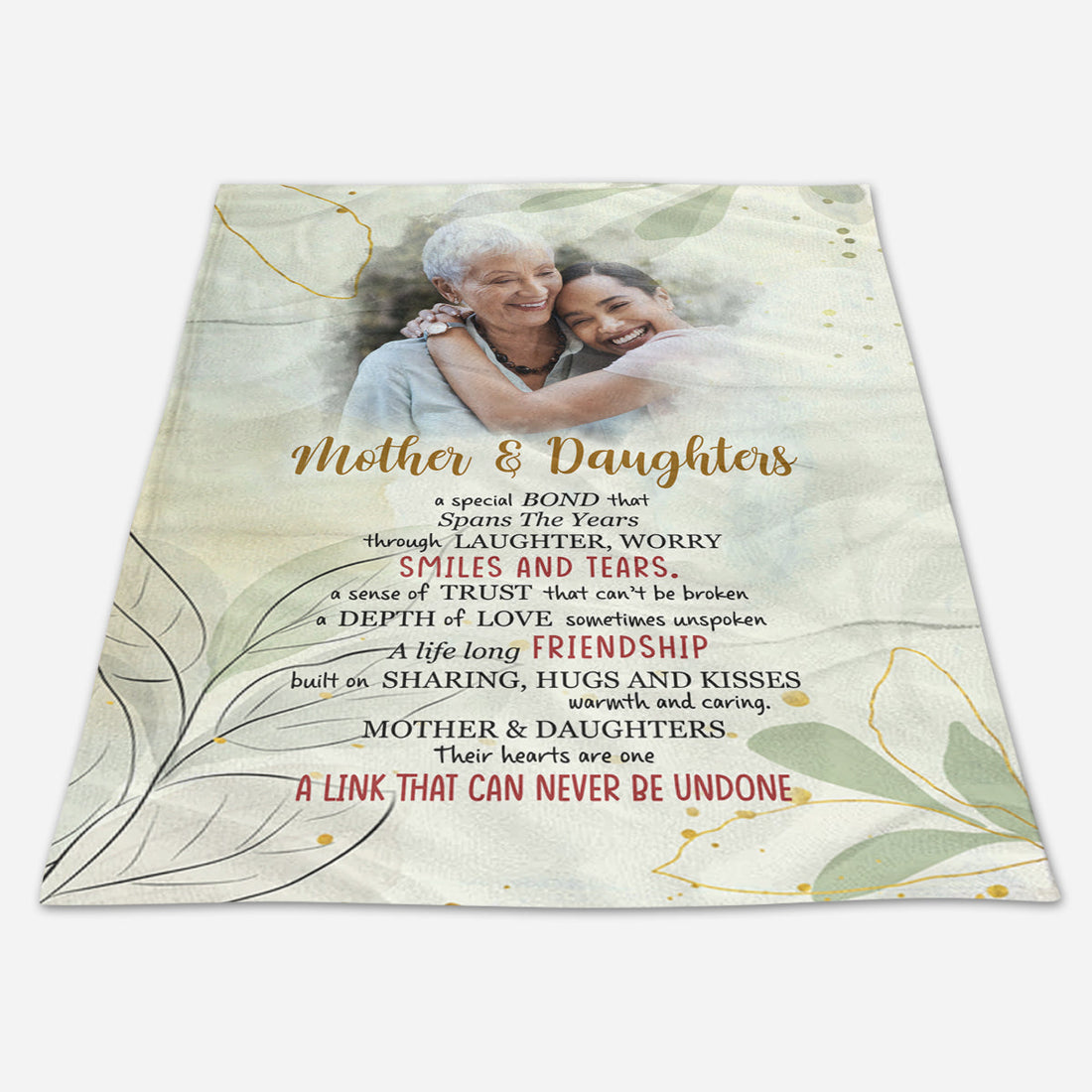 Mother And Daughter, A Life Long Friendship - Personalized Blanket - Mother's Day Gift For Mom, Mother, Mama