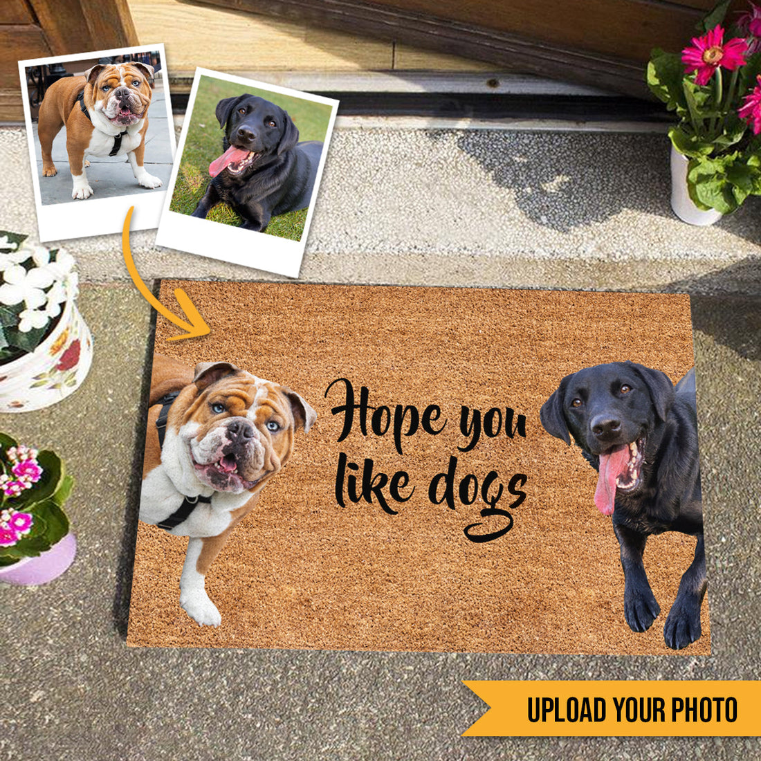 Hope You Like Dog Upload Photo - Personalized Doormat - Dog , Gifts For Dog Lovers