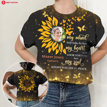 My Soul Knows You Are At Peace- Personalized Photo 3D All Over Print Shirt - Memorial