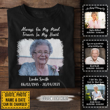 In Loving Memory Simple Love Forever & Always Photo Apparel Memorial