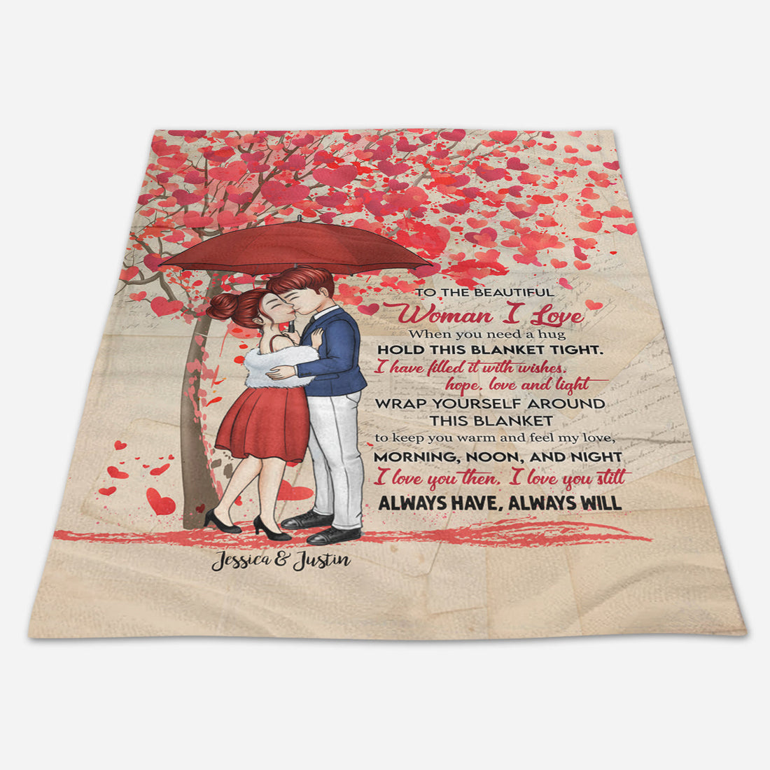 Best Valentine Gift For Girlfriend, Feel My Love - Anniversary, Gift For Spouse, Lover, Husband, Wife, Boyfriend, Girlfriend Blanket - Gift For Couple