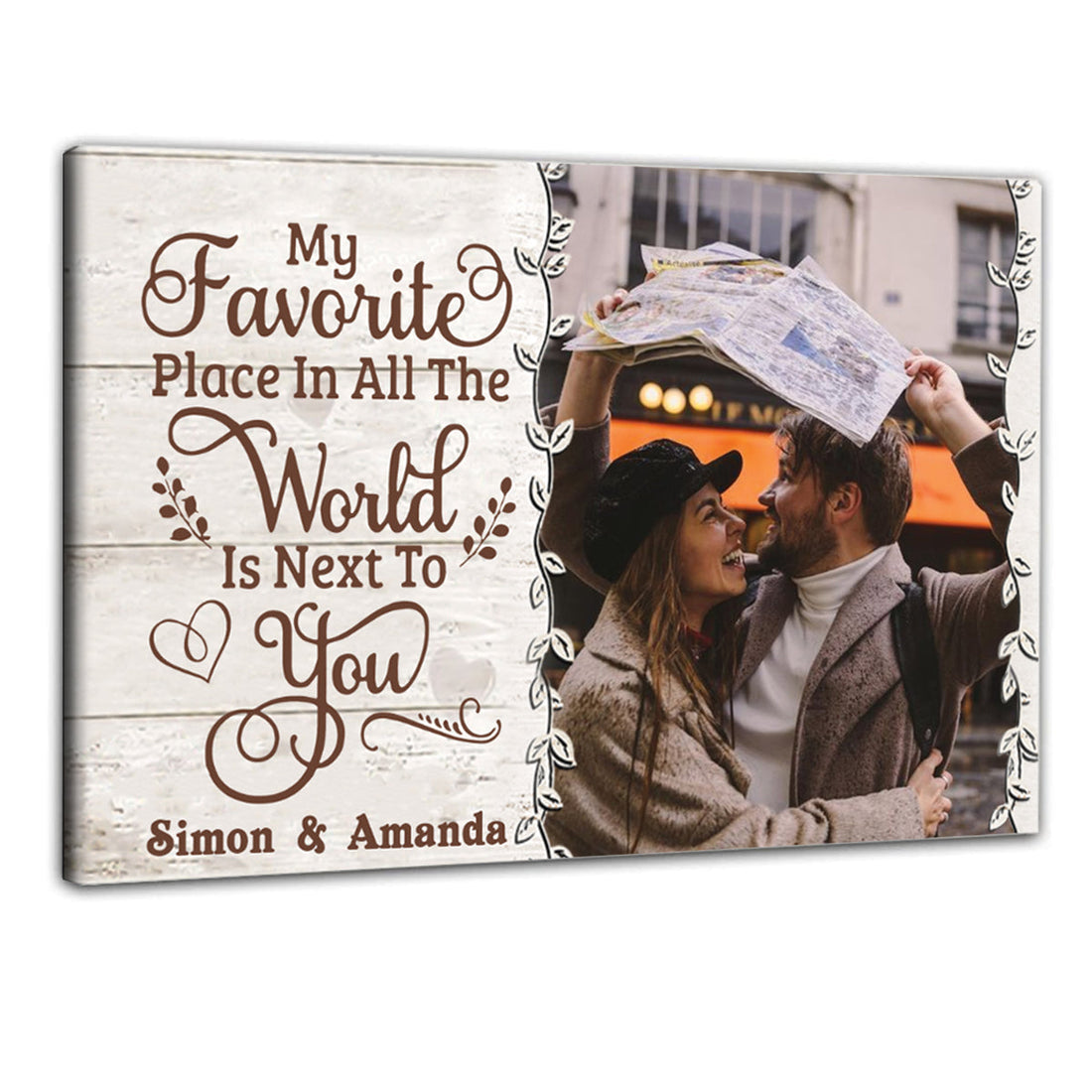 Favorite Place In All The World Custom Canvas