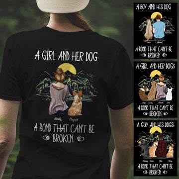 A Girl And Her Dog Personalized Apparel - Gift For Dog Lovers