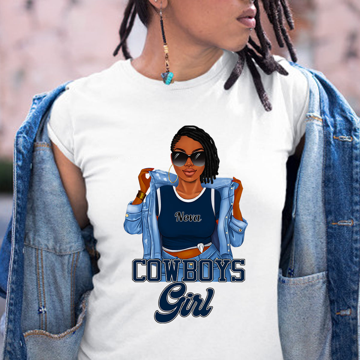 Black Girl, Football Girl Team Personalized Apparel