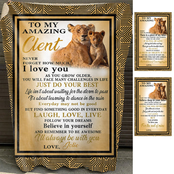 I Will Always Love You - Personalized Blanket - Gift For Daughter Or Son