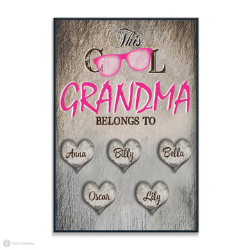 This Cool Grandma - Personalized Canvas - Gift For Grandma