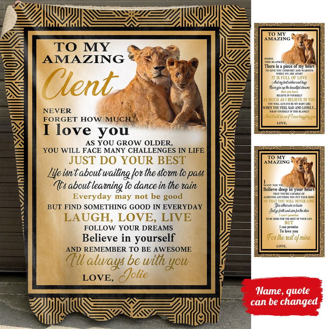 I Will Always Love You - Personalized Blanket - Gift For Daughter Or Son