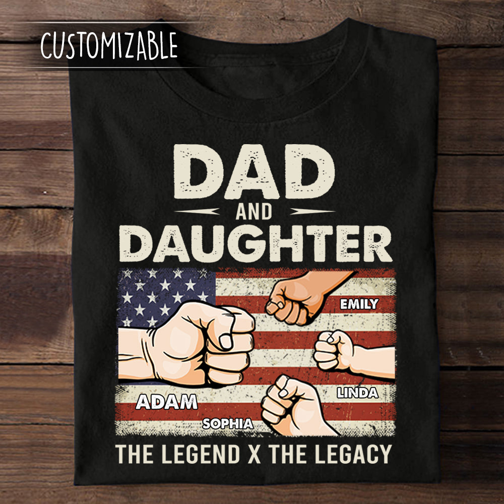 The Legend The Legacy, Father's Day Gift - Personalized Apparel - Gift for Father