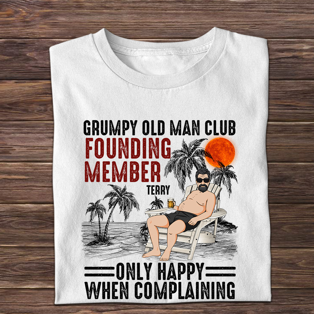 Grumpy Old Man Club Personalized Apparel Gift For Father