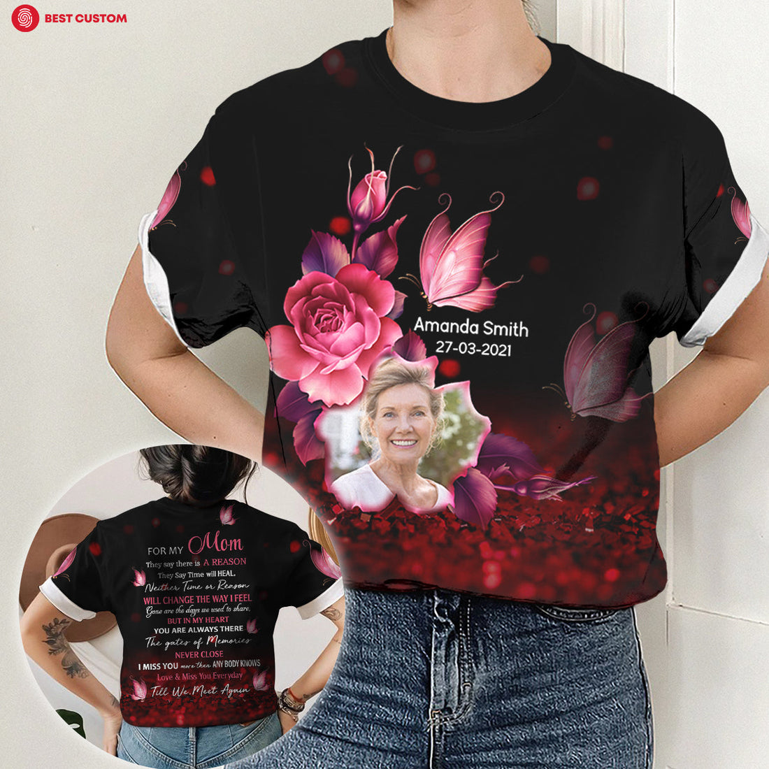 In My Heart You Are Always There - Personalized 3D All Over Print Shirt - Memorial