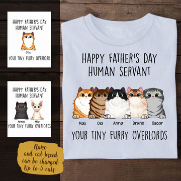 Tiny Furry Overlord Custom Apparel Gift For Cat Lovers