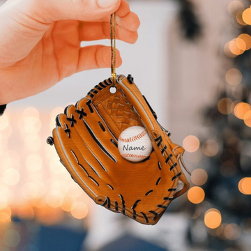 Baseball Glove Ornament, Baseball Ornament, Baseball Personalized Ornament, Personalized Christmas Ornaments