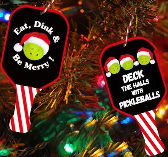 Pickleball Holiday Ornament