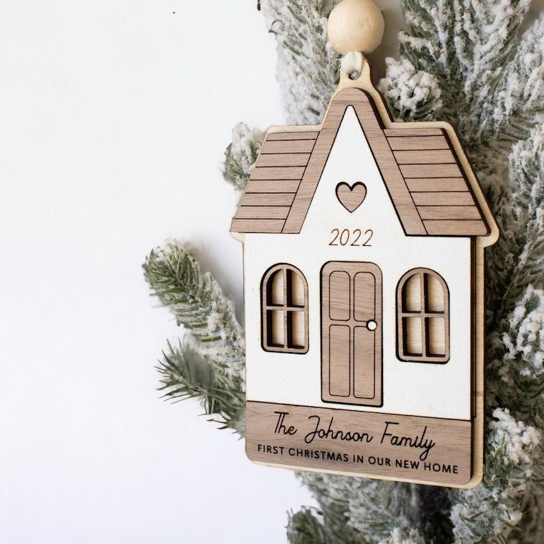 Boho House New Home Layer Wooden Ornament