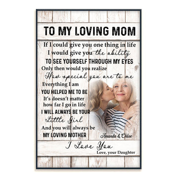 To My Mom How Special You Are To Me - Personalized Photo Canvas - Gift For Mom