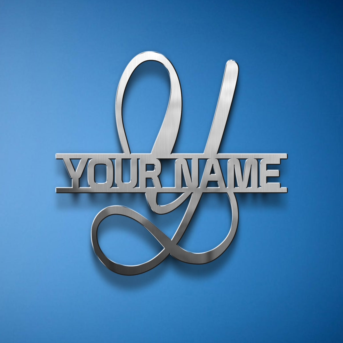 Initial Custom Name Personalized Custom Shape Emblem