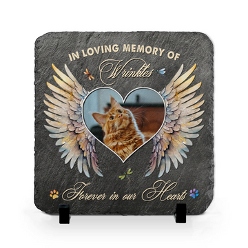 In Loving Memory Personalized Pet Memorial Stone, Pet Memorial Plaque, Dog Cat Memorial Garden Stone, Pet Grave Markers Memorial Gift