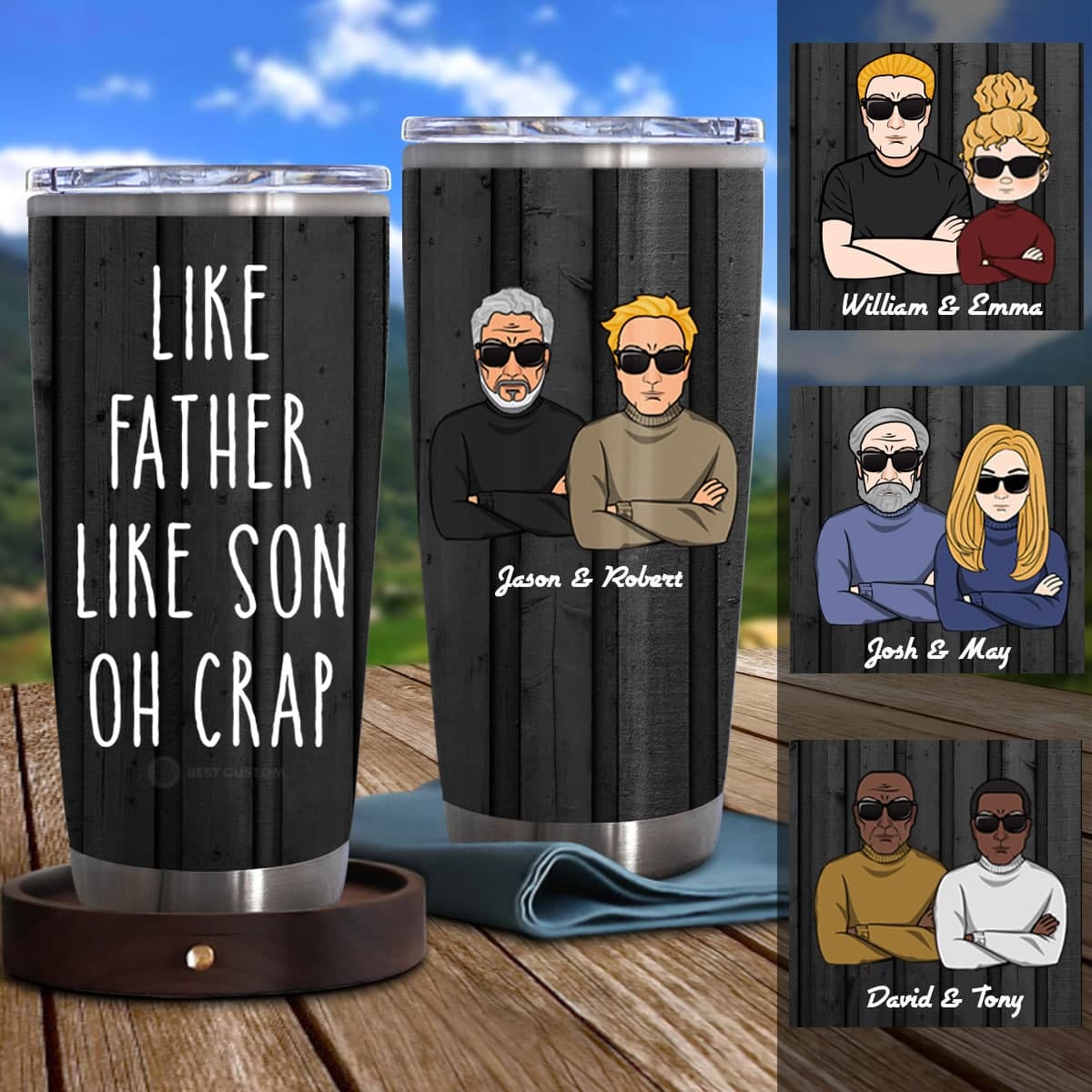 Gift For Family Tumbler, Like Father