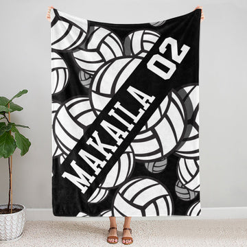 Volleyball Lover Personalized Blanket Gift For Sport Lovers