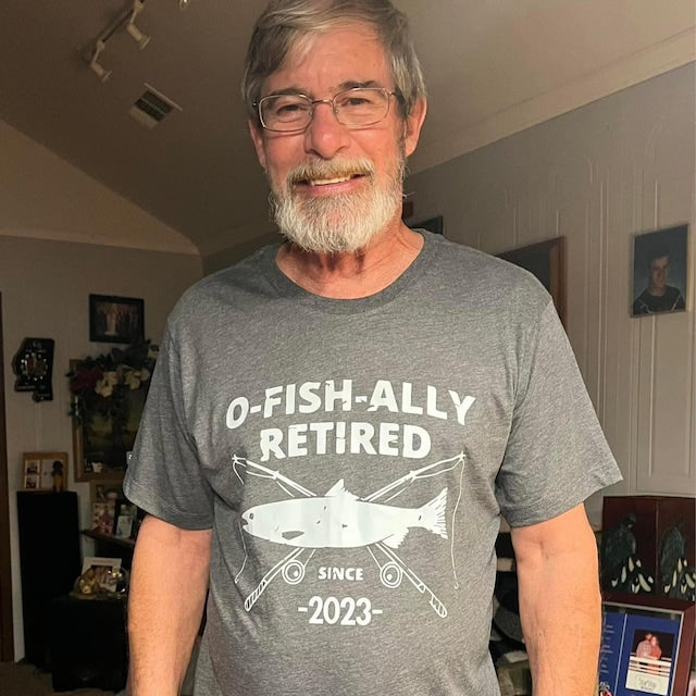 O-Fish-Ally Retired Since 2024,Fishing Retirement 2024 Shirt, Retirement Gift for Men, Officially Retired,Funny Retirement,Gift for Coworker